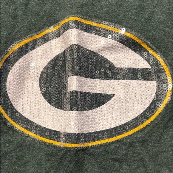 Green Bay Packers Girl's T-Shirt - Green & Yellow - Picture 3 of 5